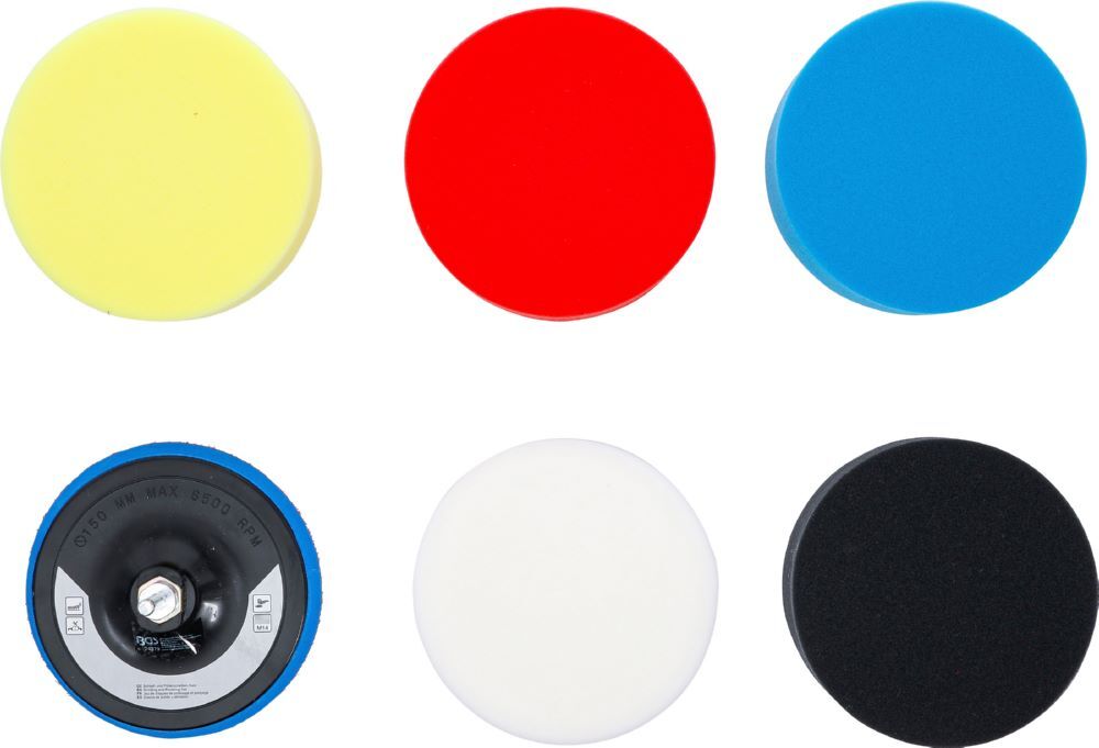 Produktbild Polierschwamm Satz Durchmesser 150 mm 6 teilig bild 4