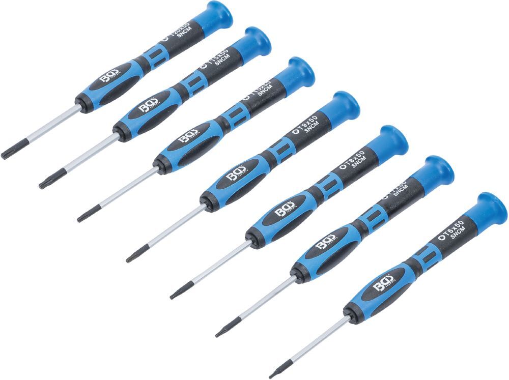BGS Präzisions Schraubendreher Satz T-Profil für Torx 7 teilig Produktbild BGS Präzisions Schraubendreher Satz T-Profil für Torx 7 teilig bild 2
