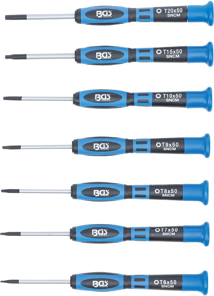 BGS Präzisions Schraubendreher Satz T-Profil für Torx 7 teilig Produktbild BGS Präzisions Schraubendreher Satz T-Profil für Torx 7 teilig bild 3