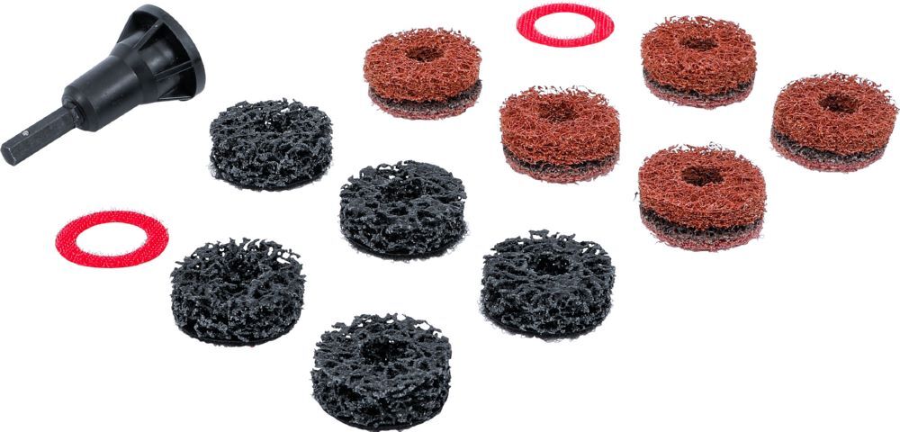 BGS Radnabenschleifer Satz für Stehbolzen und Radmutternbolzen 14 teilig Produktbild BGS Radnabenschleifer Satz für Stehbolzen und Radmutternbolzen 14 teilig bild 2