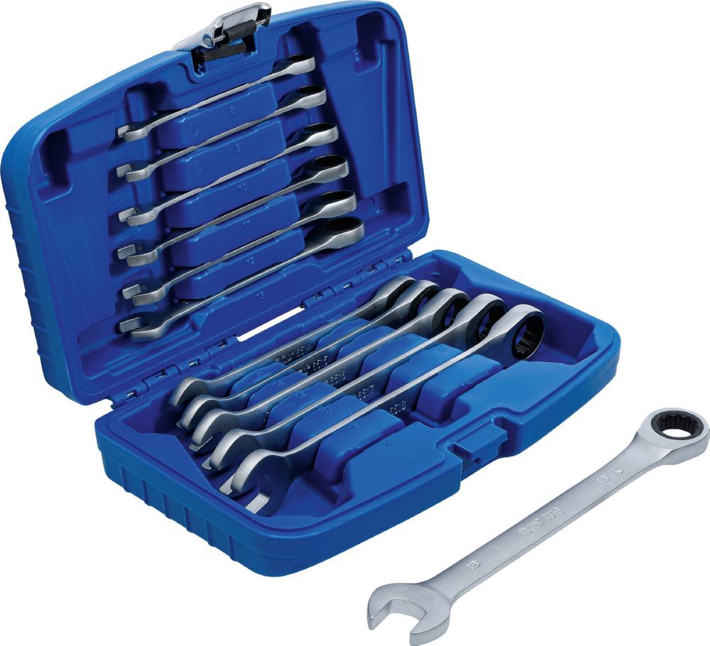 BGS Ratschenring Maulschlüssel Satz 8 - 19 mm 12 teilig Produktbild BGS Ratschenring Maulschlüssel Satz 8 - 19 mm 12 teilig