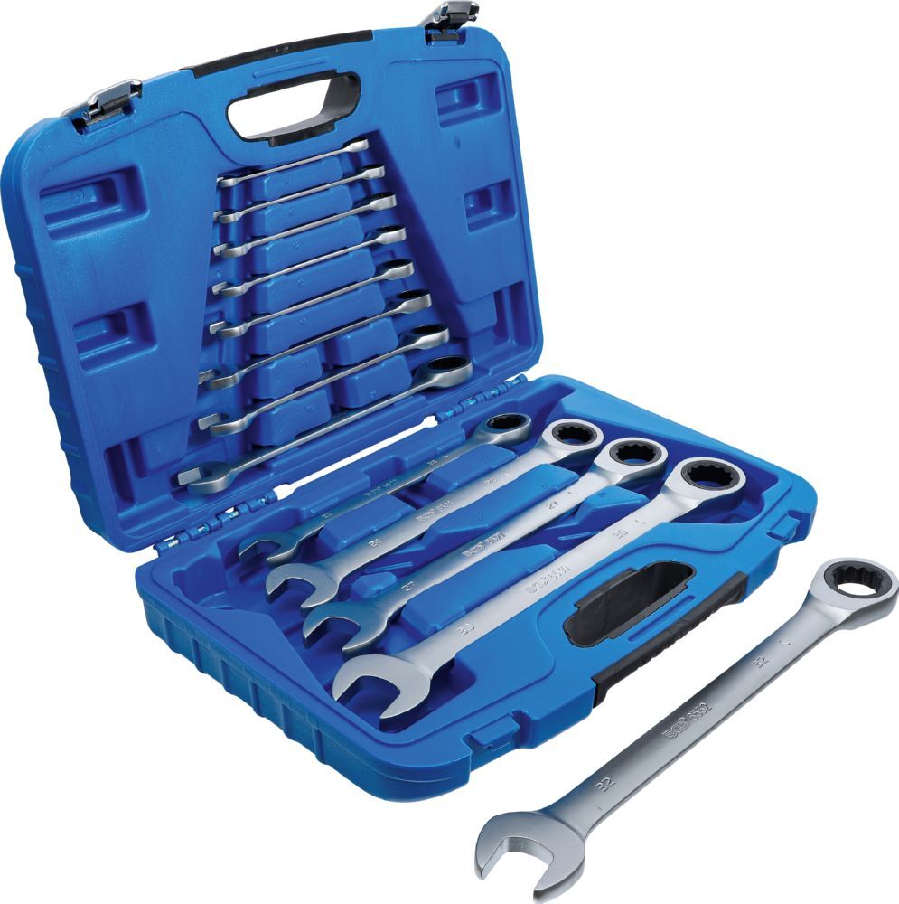 BGS Ratschenring Maulschlüssel Satz Schlüsselweite 8 - 32 mm 13 teilig Produktbild BGS Ratschenring Maulschlüssel Satz Schlüsselweite 8 - 32 mm 13 teilig