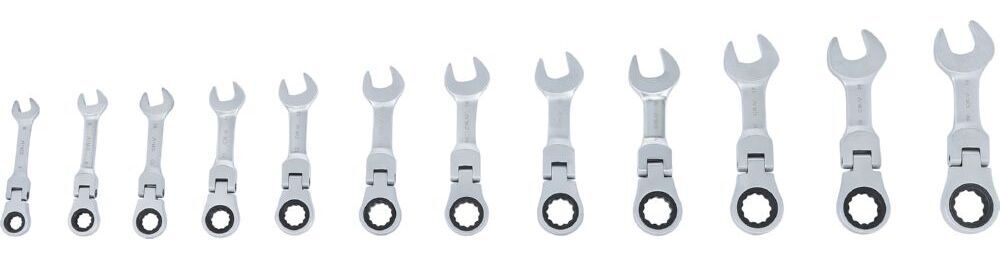 BGS Ratschenring Maulschlüssel Satz 8 - 19 mm 12 teilig kurz abwinkelbar Produktbild BGS Ratschenring Maulschlüssel Satz 8 - 19 mm 12 teilig kurz abwinkelbar bild 7