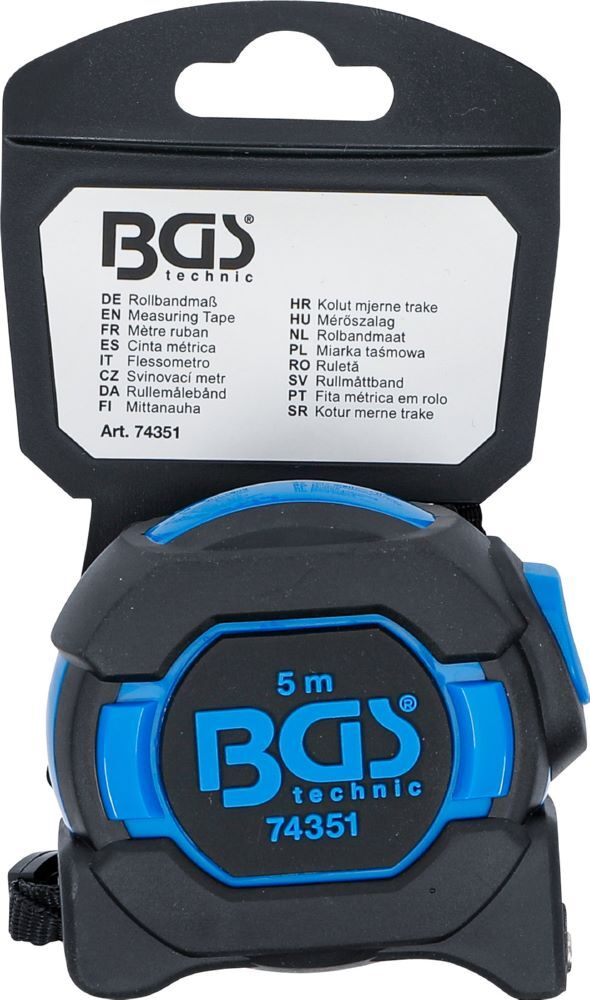 BGS Rollbandmaß 19 mm x 5 m Blau / Schwarz Produktbild BGS Rollbandmaß 19 mm x 5 m Blau / Schwarz bild 8