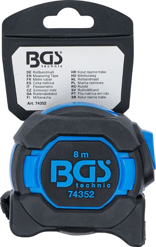 BGS Rollbandmaß 25 mm x 8 m Blau / Schwarz Produktbild BGS Rollbandmaß 25 mm x 8 m Blau / Schwarz bild 8