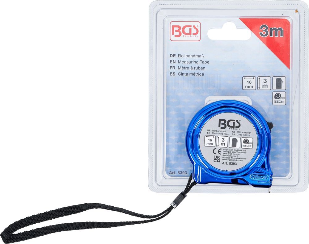 BGS Rollbandmaß 16 mm x 3 m Produktbild BGS Rollbandmaß 16 mm x 3 m bild 3