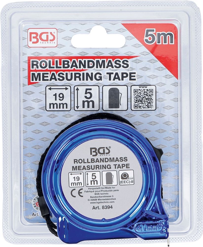 BGS Rollbandmaß 19 mm x 5 m Produktbild BGS Rollbandmaß 19 mm x 5 m bild 3