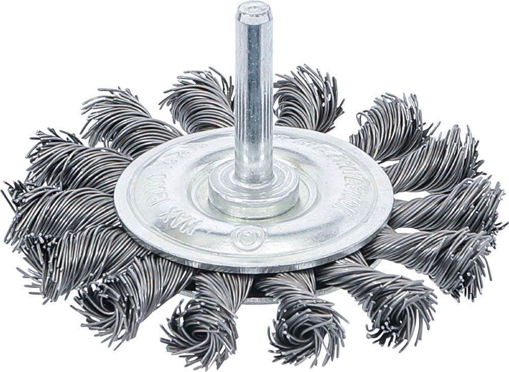 Produktbild BGS Scheibenbürste Antriebswelle 6 mm gezopft Durchmesser 75 mm