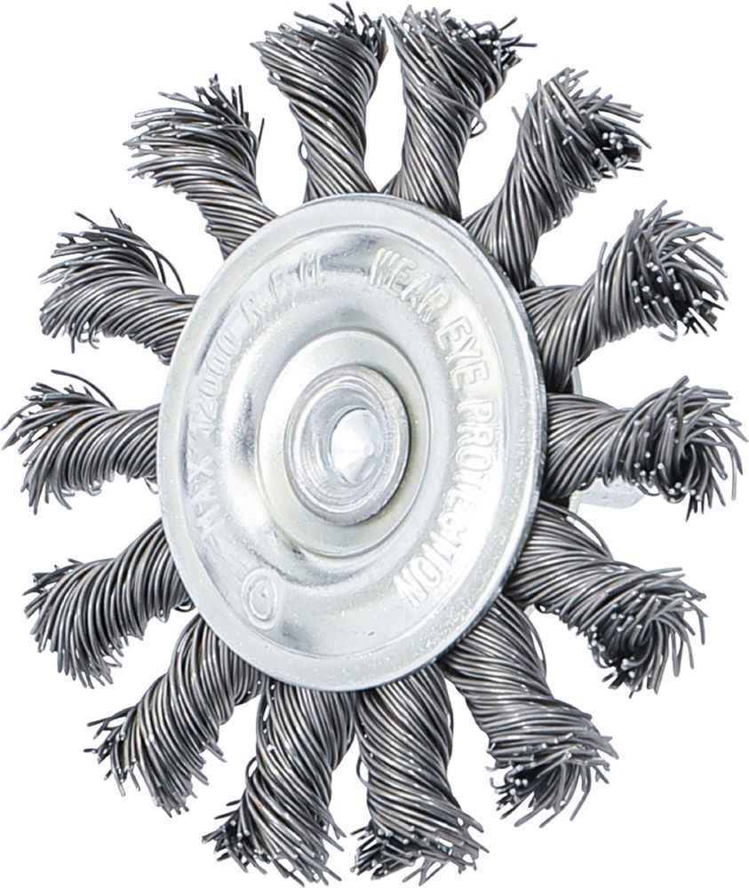 Produktbild Scheibenbürste Antriebswelle 6 mm gezopft Durchmesser 75 mm bild 2