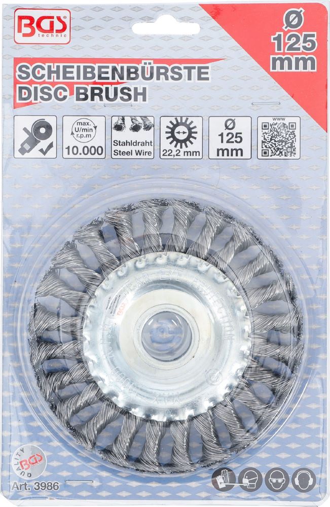 Produktbild Scheibenbürste Zopfrundbürste Durchmesser 125 mm bild 3