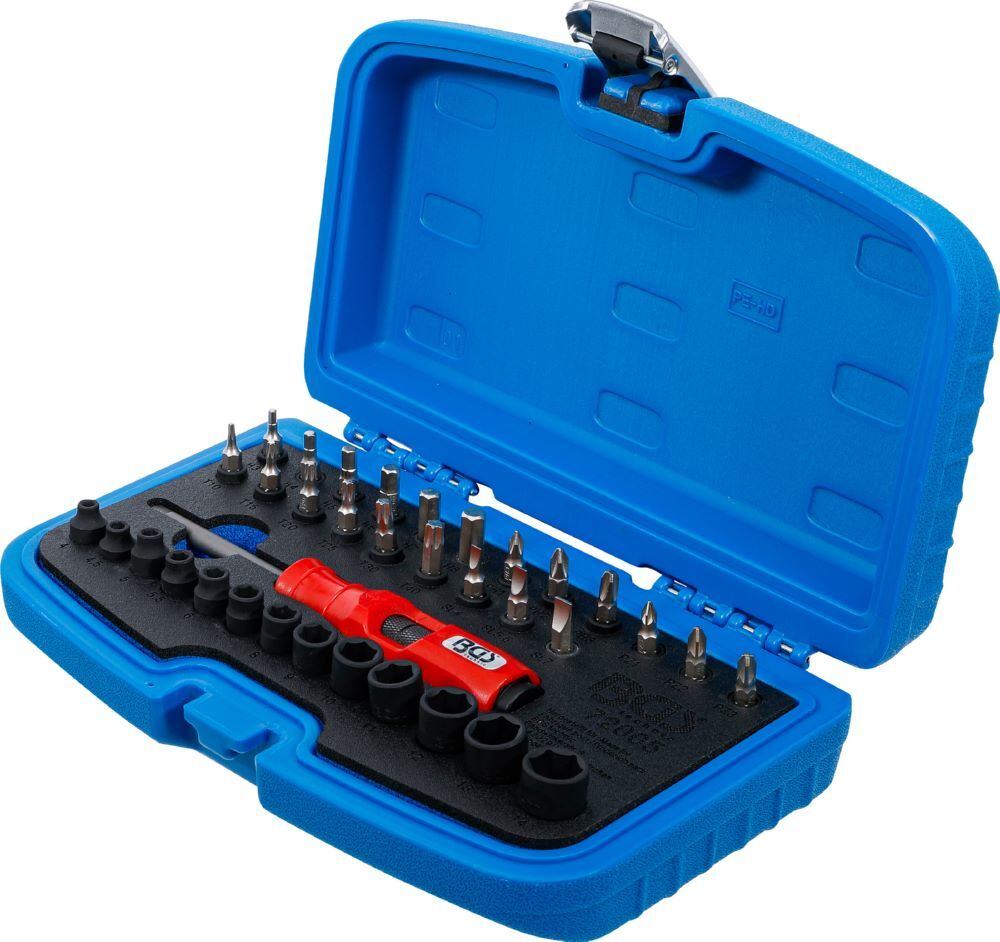 BGS Schlag Schraubendreher Satz Abtrieb Außenvierkant 6,3 mm 1/4 Zoll 36 teilig Produktbild BGS Schlag Schraubendreher Satz Abtrieb Außenvierkant 6,3 mm 1/4 Zoll 36 teilig bild 5