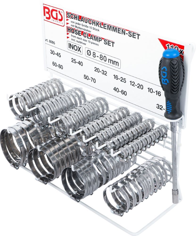Produktbild Schlauchklemmen Sortiment rostfrei auf Tafel 111 teilig bild 4