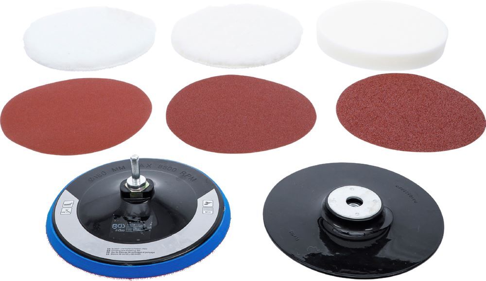 Produktbild Schleif- und Polierscheiben Satz Durchmesser 180 mm 8 teilig bild 3