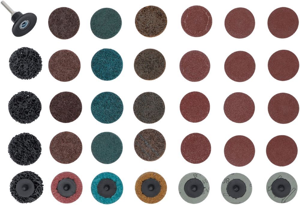 Produktbild Schleifscheiben / Schleifteller Satz Durchmesser 50 mm 35 teilig bild 2