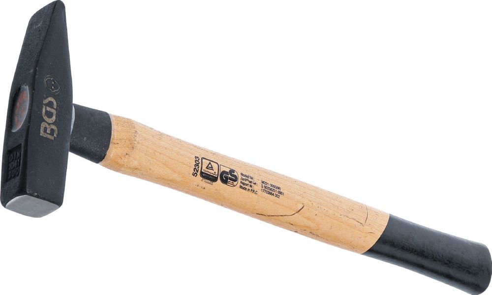 BGS Schlosserhammer Hickory Stiel 300 gramm DIN 1041 Produktbild BGS Schlosserhammer Hickory Stiel 300 gramm DIN 1041