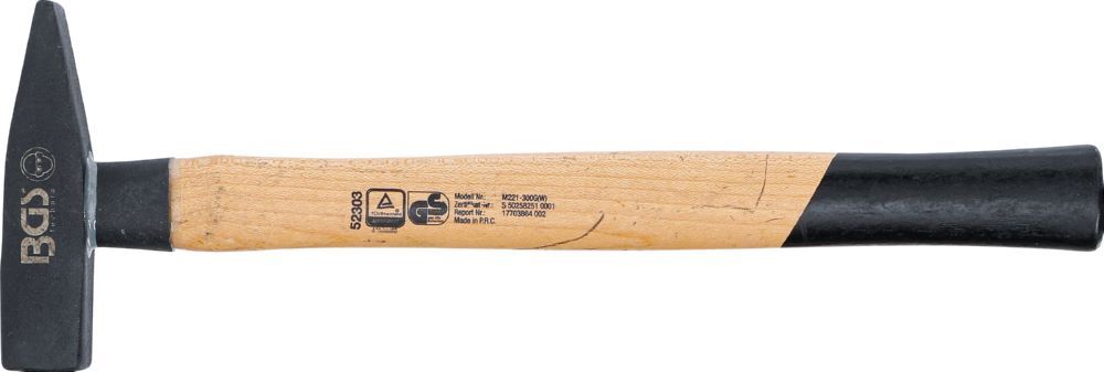 BGS Schlosserhammer Hickory Stiel 300 gramm DIN 1041 Produktbild BGS Schlosserhammer Hickory Stiel 300 gramm DIN 1041 bild 5