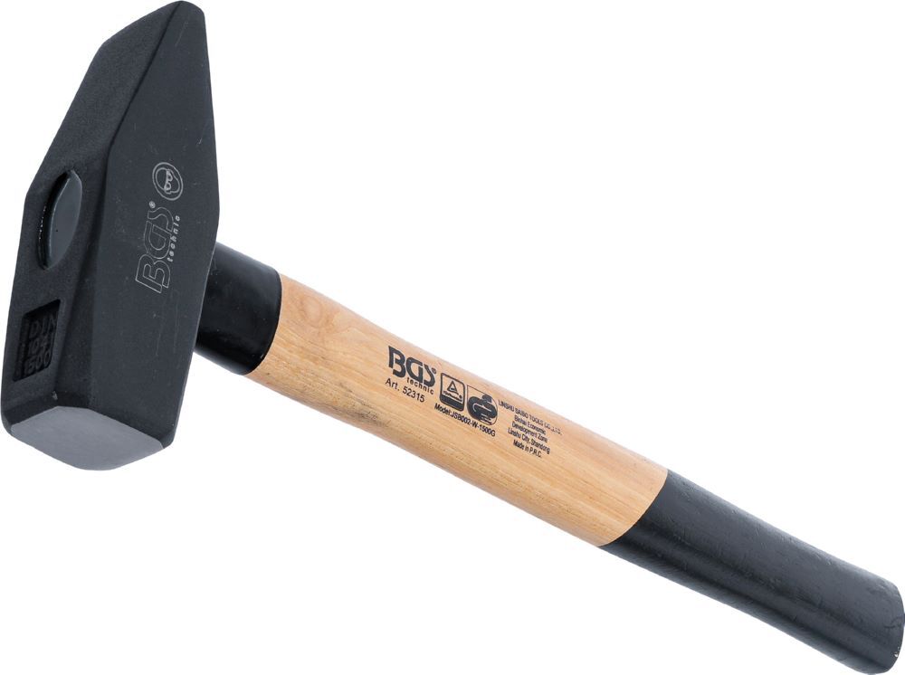 BGS Schlosserhammer Hickory Stiel 1500 gramm DIN 1041 Produktbild BGS Schlosserhammer Hickory Stiel 1500 gramm DIN 1041
