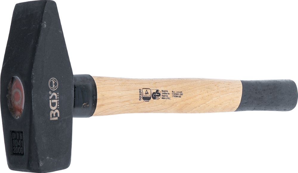 BGS Schlosserhammer Hickory Stiel 2000 gramm DIN 1041 Produktbild BGS Schlosserhammer Hickory Stiel 2000 gramm DIN 1041 bild 3