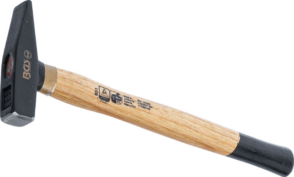 BGS Schlosserhammer Holz Stiel 200 gramm DIN 1041 Produktbild BGS Schlosserhammer Holz Stiel 200 gramm DIN 1041
