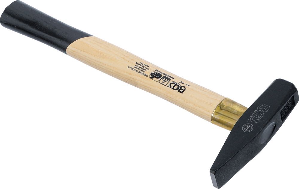 BGS Schlosserhammer Holz Stiel 300 gramm DIN 1041 Produktbild BGS Schlosserhammer Holz Stiel 300 gramm DIN 1041 bild 2