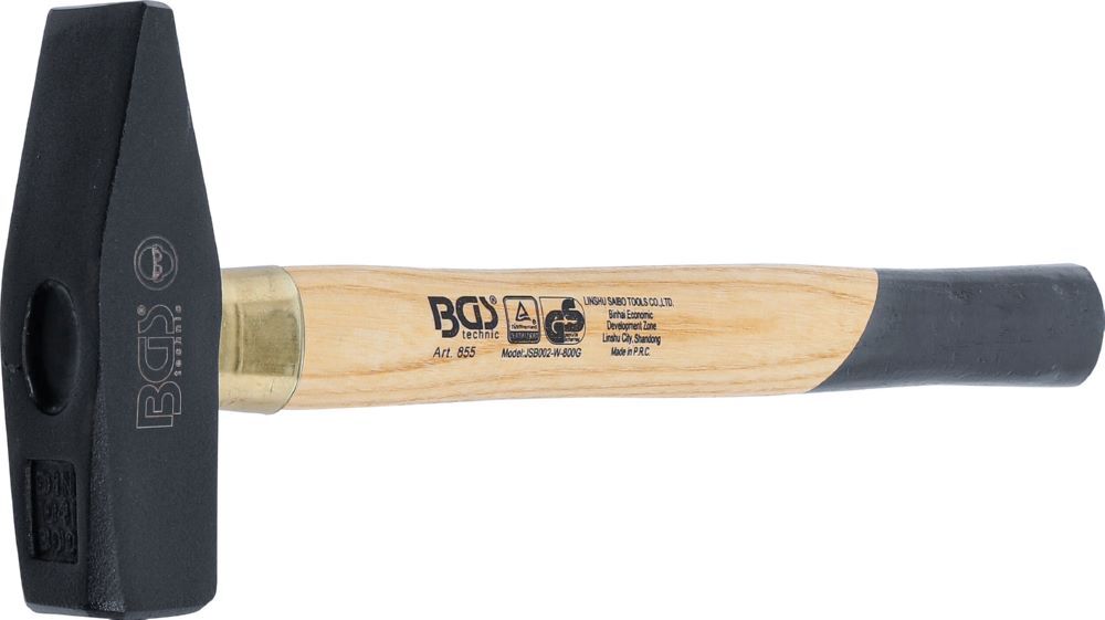 BGS Schlosserhammer Holz Stiel 800 gramm DIN 1041 Produktbild BGS Schlosserhammer Holz Stiel 800 gramm DIN 1041 bild 3