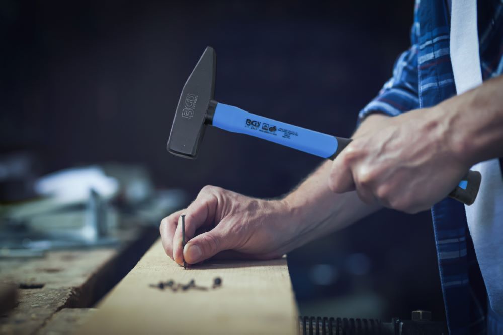 BGS Schlosserhammer Satz Fiberglasstiel 300 / 500 / 800 g 3 teilig DIN 1041 Produktbild BGS Schlosserhammer Satz Fiberglasstiel 300 / 500 / 800 g 3 teilig DIN 1041 bild 2