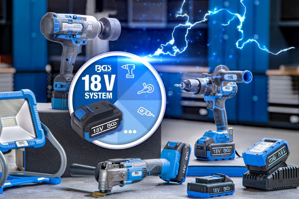 BGS Schnell Ladegerät 4,0 A 18 V BGS Schnell Ladegerät 4,0 A 18 V