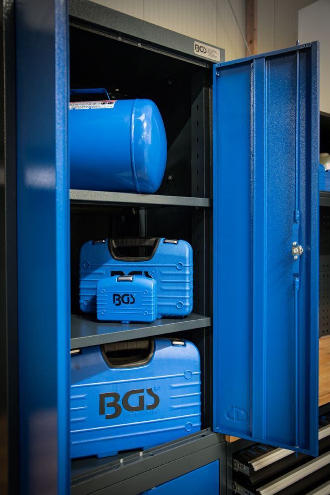 BGS Schrankwand System 8 Module mit Massivholz Arbeitsplatte Produktbild BGS Schrankwand System 8 Module mit Massivholz Arbeitsplatte bild 3