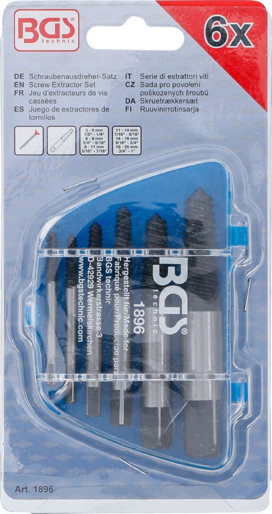 Produktbild Schraubenausdreher Satz Größen 1 - 6 | 6 teilig bild 6