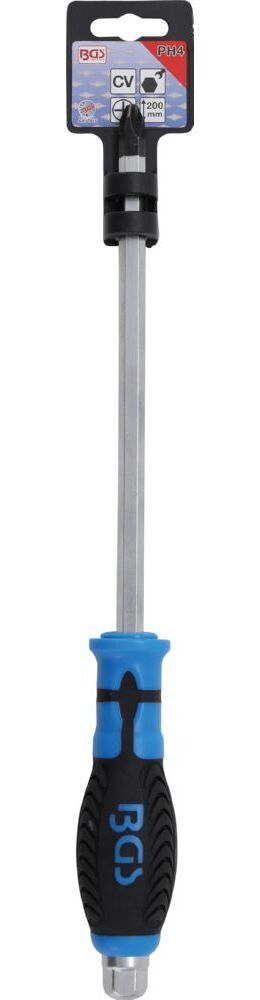 BGS Schraubendreher Klinge mit Sechskant Profil Kreuzschlitz PH4 Klingenlänge 200 mm Produktbild BGS Schraubendreher Klinge mit Sechskant Profil Kreuzschlitz PH4 Klingenlänge 200 mm bild 2