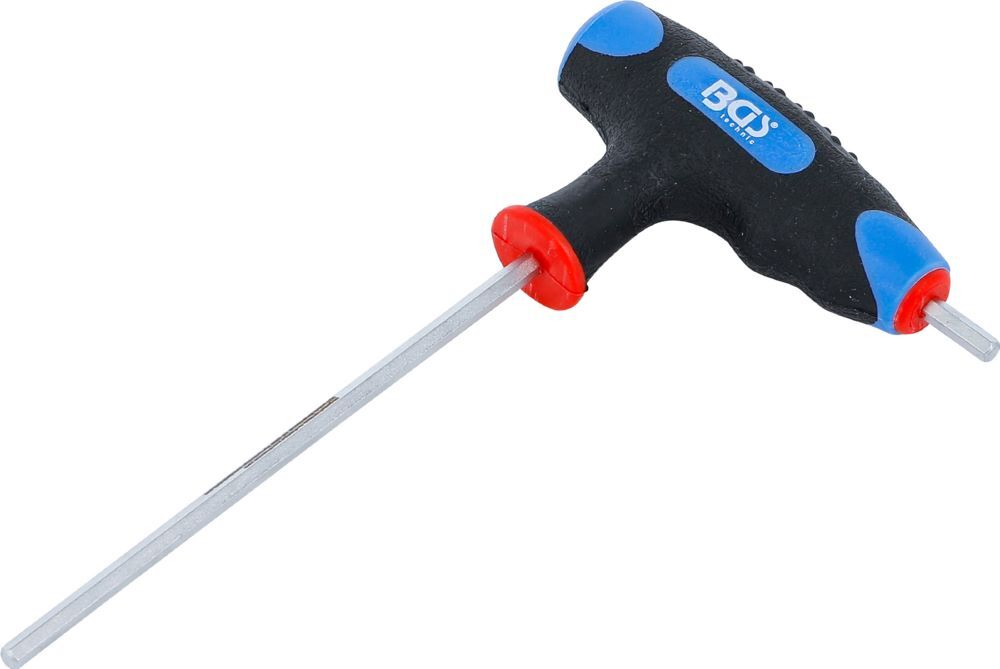 BGS Schraubendreher Innensechskant 4 mm mit T-Griff und seitlicher Klinge