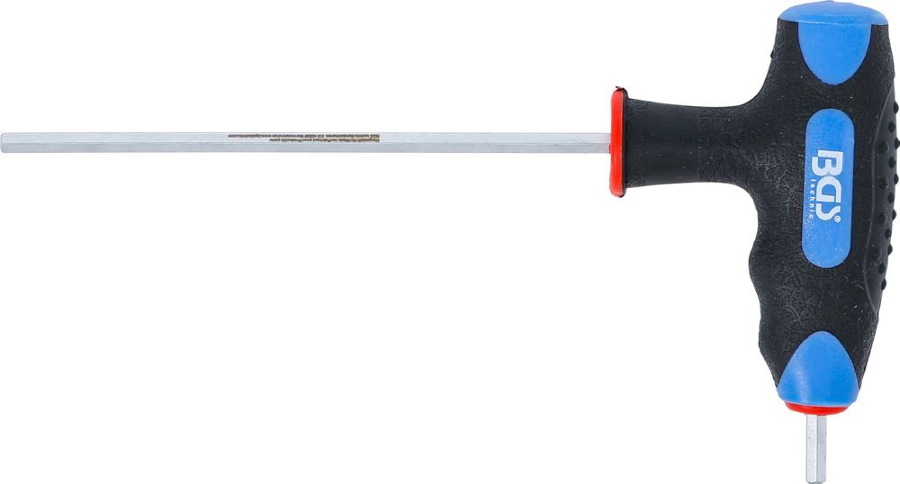 BGS Schraubendreher Innensechskant 4 mm mit T-Griff und seitlicher Klinge