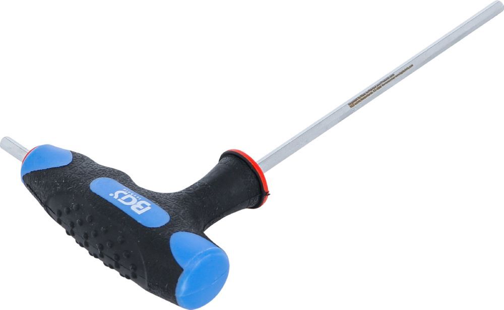 BGS Schraubendreher Innensechskant 4 mm mit T-Griff und seitlicher Klinge