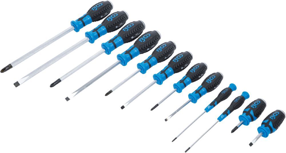 BGS Schraubendreher Satz mit 6,3 mm 1/4 Zoll Innenvierkant 12 teilig BGS Schraubendreher Satz mit 6,3 mm 1/4 Zoll Innenvierkant 12 teilig