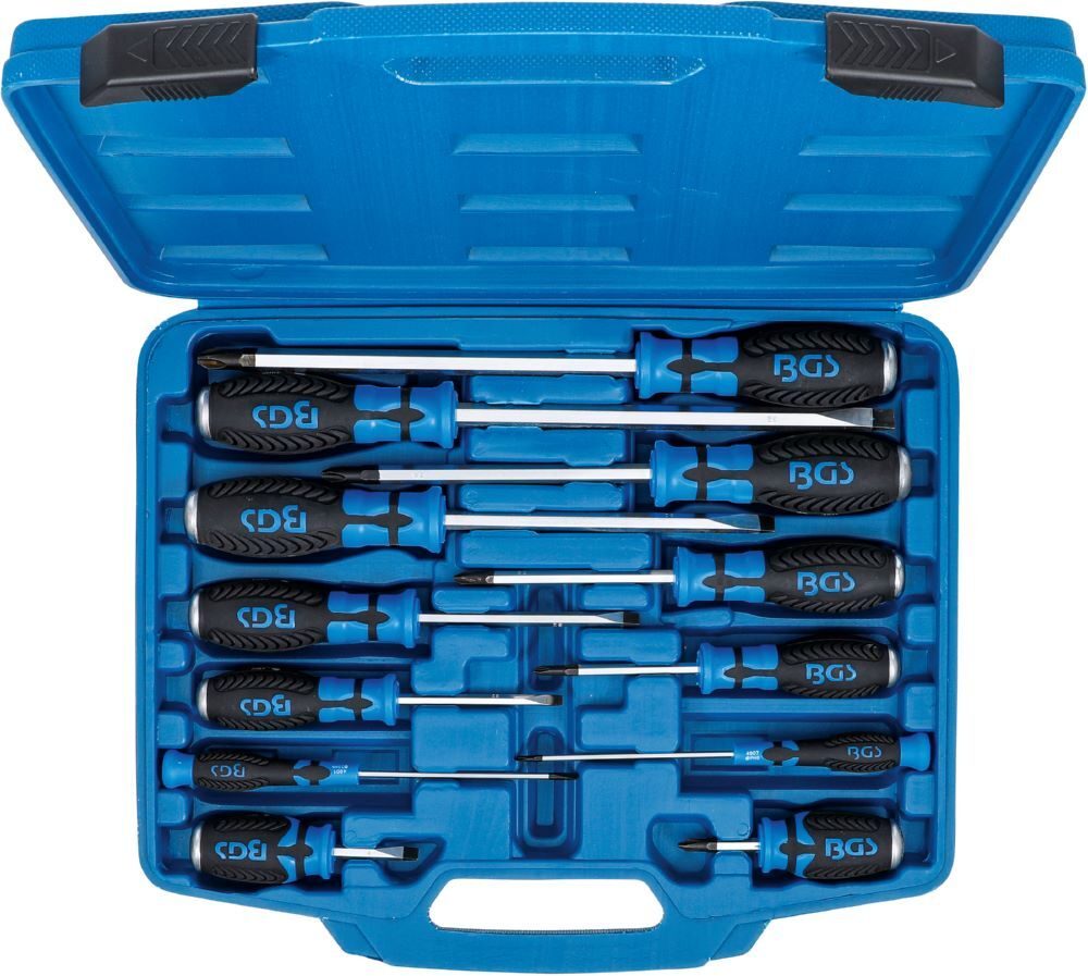 BGS Schraubendreher Satz mit 6,3 mm 1/4 Zoll Innenvierkant 12 teilig BGS Schraubendreher Satz mit 6,3 mm 1/4 Zoll Innenvierkant 12 teilig