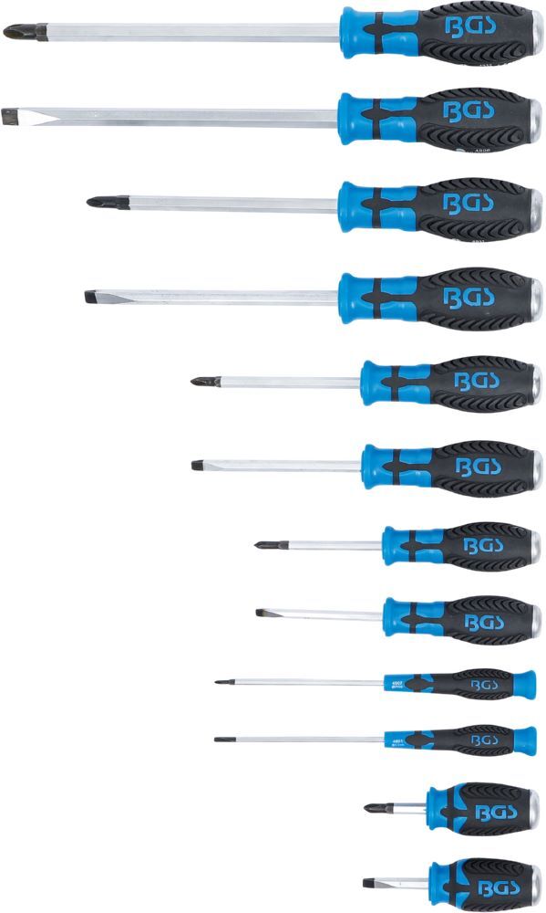 BGS Schraubendreher Satz mit 6,3 mm 1/4 Zoll Innenvierkant 12 teilig BGS Schraubendreher Satz mit 6,3 mm 1/4 Zoll Innenvierkant 12 teilig