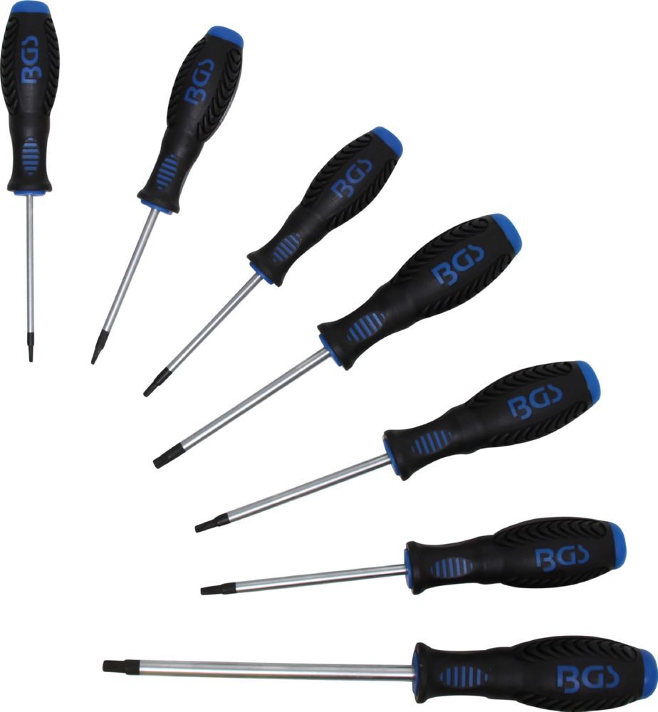 BGS Schraubendreher Satz T-Profil T10 - T40 7 teilig Produktbild BGS Schraubendreher Satz T-Profil T10 - T40 7 teilig
