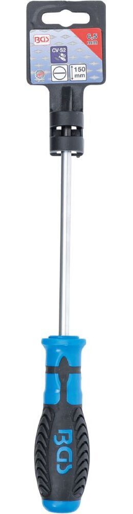 BGS Schraubendreher Schlitz 6,5 mm Klingenlänge 150 mm