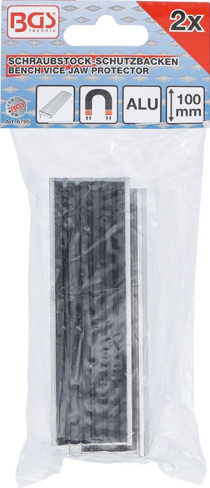 BGS Schraubstock Schutzbacken Aluminium Breite 100 mm 2 teilig BGS Schraubstock Schutzbacken Aluminium Breite 100 mm 2 teilig