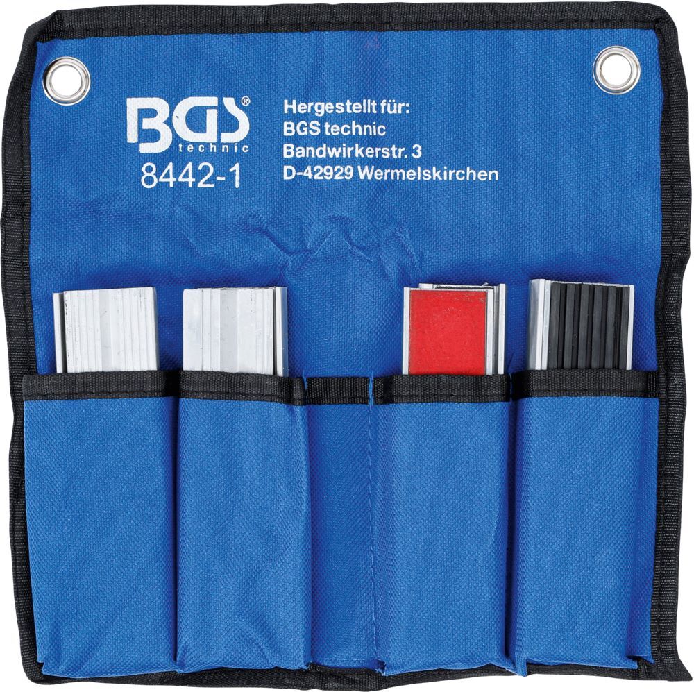 BGS Schraubstock Schutzbacken Satz Aluminium 125 mm 8 teilig BGS Schraubstock Schutzbacken Satz Aluminium 125 mm 8 teilig