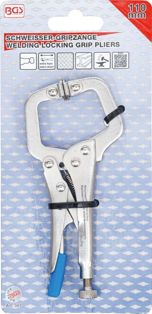 BGS Schweißer Gripzange extra kurz 130 mm Produktbild BGS Schweißer Gripzange extra kurz 130 mm bild 5