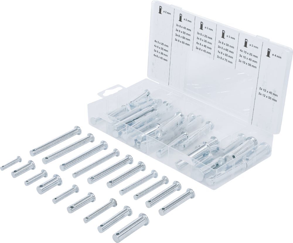 Produktbild BGS Sicherungsbolzen Sortiment 60 teilig