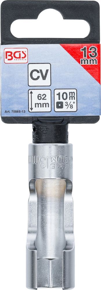 Produktbild Spezial Steckschlüssel Einsatz geschlitzt Innenvierkant 3/8 Zoll 13 mm bild 3