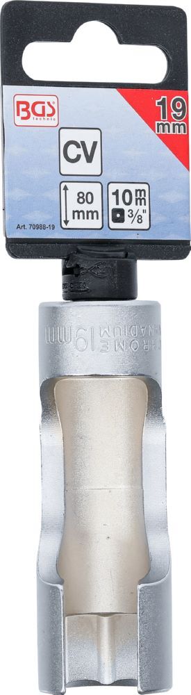 Produktbild Spezial Steckschlüssel Einsatz geschlitzt Innenvierkant 3/8 Zoll 19 mm bild 3