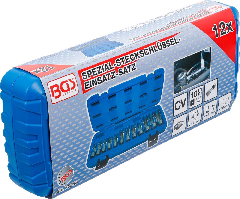 Produktbild Spezial Steckschlüssel Einsatz Satz geschlitzt 8-19 mm 12 teilig bild 7