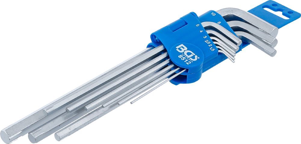 BGS Spezial Winkelschlüssel Satz 1,5-10 mm Innensechskant 9 teilig Produktbild BGS Spezial Winkelschlüssel Satz 1,5-10 mm Innensechskant 9 teilig bild 2