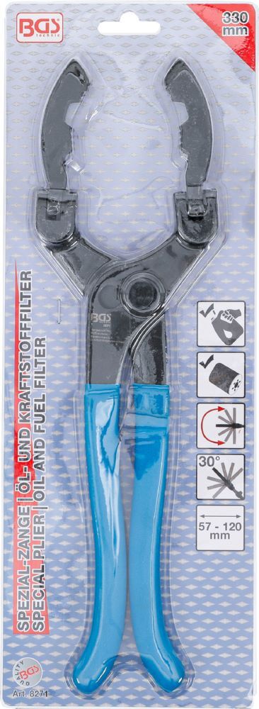 Produktbild Spezial Zange für Öl- und Kraftstofffilter mit abwinkelbaren Backen bild 5