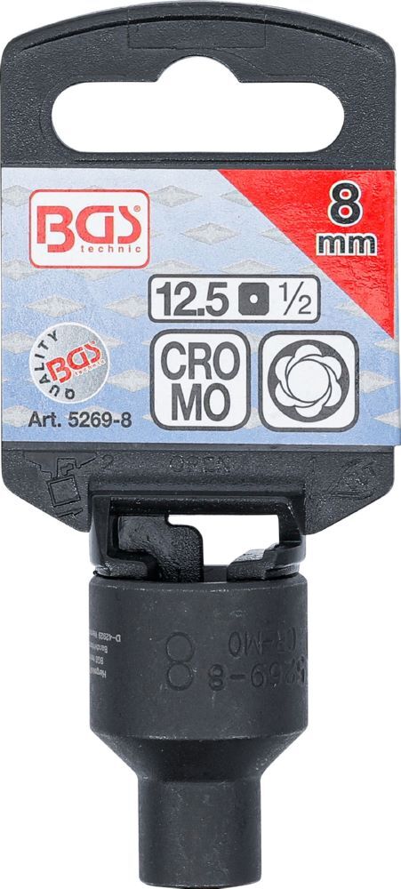 Produktbild Spiral Profil Steckschlüssel-Einsatz / Schraubenausdreher 8 mm bild 3