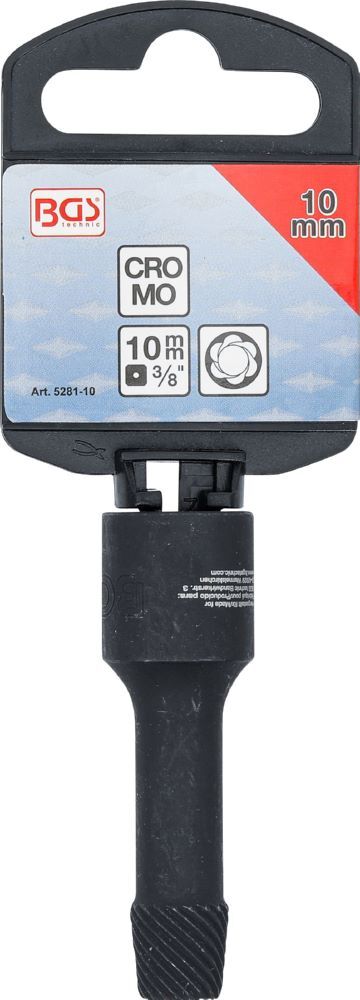 Produktbild Spiral Profil Steckschlüssel Einsatz / Schraubenausdreher 10 mm bild 3