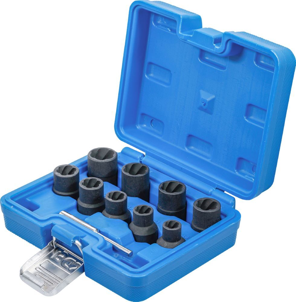 Produktbild Spiral Profil Steckschlüssel Satz / Schraubenausdreher 10-19 mm 10 teilig bild 3